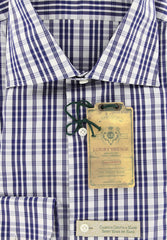 Luigi Borrelli Navy Blue Shirt 15.75/40