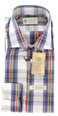 Luigi Borrelli Purple Shirt 15.75/40