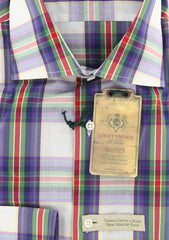 Luigi Borrelli Purple Shirt 15.75/40