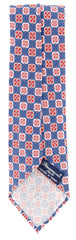 Finamore Napoli Navy Blue Floral Tie - 3.25" x 57" - (TIEFLORX176)