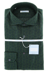 Giampaolo Dark Green Paisley Shirt - Extra Slim - 15.75/40 - (608GP-544-50)