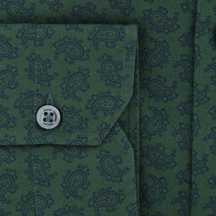 Giampaolo Dark Green Paisley Shirt - Extra Slim - (608GP-544-50) - Parent