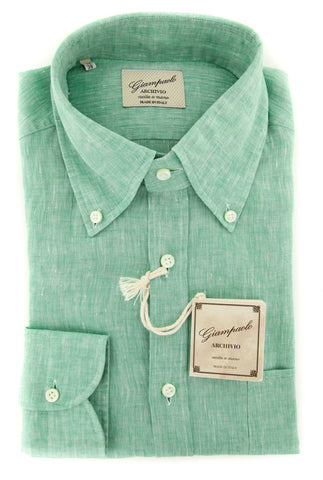 Giampaolo Green Shirt - Extra Slim