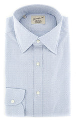 Giampaolo Light Blue Fancy Shirt - Extra Slim- 15.5/39 -(GP61817577SESTPT1)