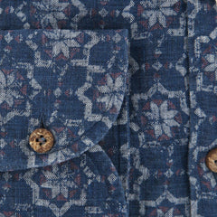 Giampaolo Blue Fancy Shirt - Extra Slim - (GP61817597MATPT1) - Parent