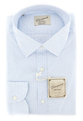 Giampaolo Light Blue Fancy Shirt - Extra Slim - 15.75/40 - (618GP2132-74)