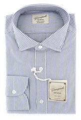 Giampaolo Gray Striped Shirt - Extra Slim - 15.75/40 - (618GP5015-71)