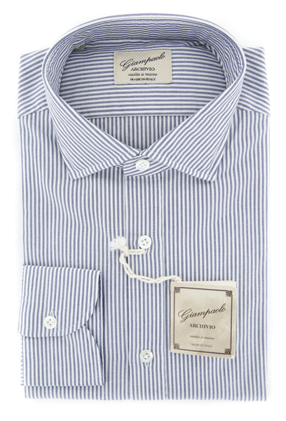 Giampaolo Gray Striped Shirt - Extra Slim - (618GP5015-71) - Parent