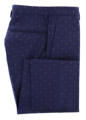 Incotex Navy Blue Foulard Pants - Slim - (IN-S0T030-5932-815) - Parent