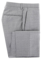 Incotex Gray Micro-Check Pants - Slim - 34/50 - (IN-S0T030-5980-900)