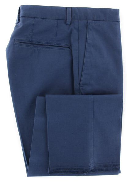 Incotex Blue Solid Pants - Slim - (IN-S0W030-S6398-831) - Parent