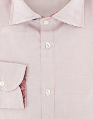 Isaia Red Other Cotton Shirt - Extra Slim - (255) - Parent