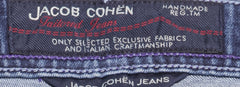 Jacob Cohën Blue Solid Cotton Blend Pants - Slim - (956) - Parent