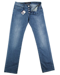 Jacob Cohën Denim Blue Vintage Wash Jeans - Slim -  42/58 - (BL)