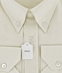 Fray Cream Shirt Small Size 15.5