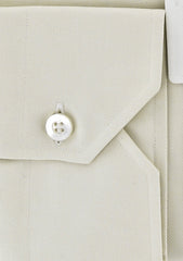 Fray Cream Shirt Small Size 15.5