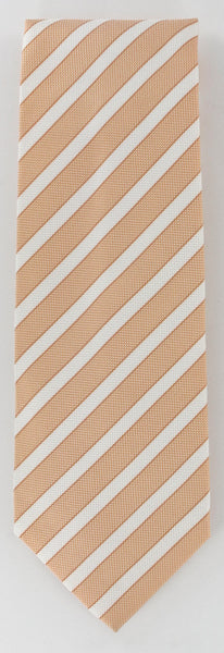 Luigi Borrelli Orange Silk Tie