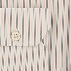 Kiton Gray Striped Cotton Shirt - Slim - (W5) - Parent