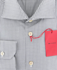 Kiton Gray Plaid Shirt - Slim - (KT-H056311802FAA1) - Parent
