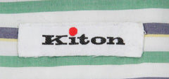 Kiton Green Striped Shirt - Slim - (UCCH383403A1W) - Parent