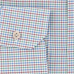 Kiton White Micro-Check Shirt - Slim - (KT124177) - Parent