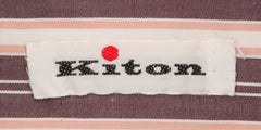 Kiton Dark Brown Striped Shirt - Slim - (KT-UCC-H2692-04XW) - Parent