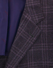 Kiton Purple Cashmere Plaid Sportcoat - (UG4301G2208R7) - Parent