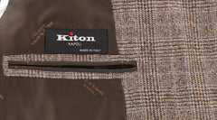 Kiton Light Brown Cashmere Plaid Sportcoat - (KT1010175) - Parent