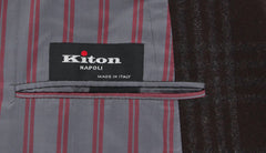Kiton Dark Brown Cashmere Plaid Sportcoat - (KT1D0616R7) - Parent