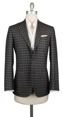Kiton Dark Brown Shephard's Check Sportcoat - 36/46 - (KT1G5467R8U)