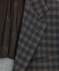 Kiton Dark Brown Shephard's Check Sportcoat - (KT1G5467R8U) - Parent