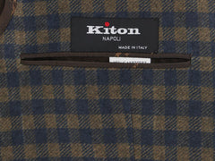 Kiton Dark Brown Shephard's Check Sportcoat - (KT1G5467R8U) - Parent