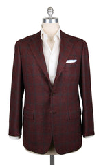 Kiton Red Cashmere Blend Sportcoat - 44/54 - (UG891I0820R7)