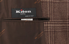 Kiton Caramel Brown Cashmere Plaid Sportcoat - (KT1010177) - Parent