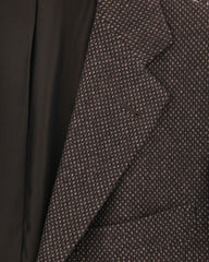 Kiton Dark Brown Wool Blend Nail Head Sportcoat - (KT1010178) - Parent