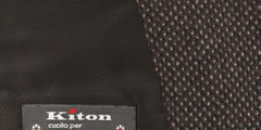 Kiton Dark Brown Wool Blend Nail Head Sportcoat - (KT1010178) - Parent
