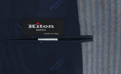 Kiton Gray Cashmere Blend Striped Sportcoat - (UG906F004R7) - Parent