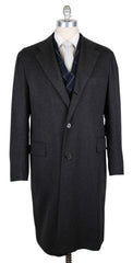 Kiton Charcoal Gray Cashmere Melange Coat - 42/52 - (KT1110175)