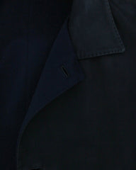 Kiton Navy Blue Leather Reversible Coat - (UW93632D7423) - Parent