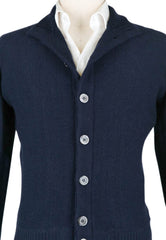 Luigi Borrelli Navy Blue Sweater - Size M (US) / 50 (EU) - (08MG13800317)