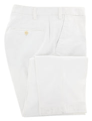 Luigi Borrelli White Solid Pants - Extra Slim - 40/56 - (10SCPA2610)