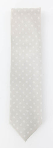 Luigi Borrelli Light Gray Silk Tie