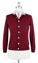 Luigi Borrelli Burgundy Red Sweater - Large/52 - (12MG13200315)