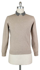 Luigi Borrelli Light Brown Sweater - Size S (US) / 48 (EU) - (12MG13300302)