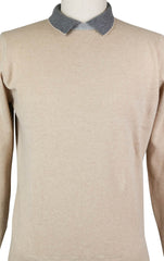 Luigi Borrelli Beige Wool Blend Sweater - Large/52 - (12MG13300305)