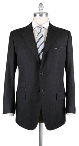 Luigi Borrelli Charcoal Gray Suit - 46 US / 56 EU