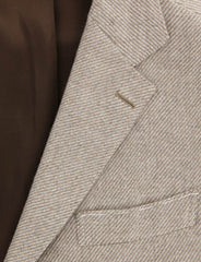 Luigi Borrelli Light Brown Cashmere Solid Coat -  40/50 - (26295)