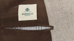 Luigi Borrelli Light Brown Cashmere Solid Coat -  40/50 - (26295)