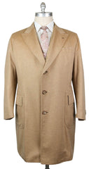 Luigi Borrelli Beige Cashmere Solid Coat - 56/66 - (ALICUDI2029)