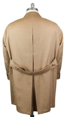 Luigi Borrelli Beige Cashmere Solid Coat - 56/66 - (ALICUDI2029)